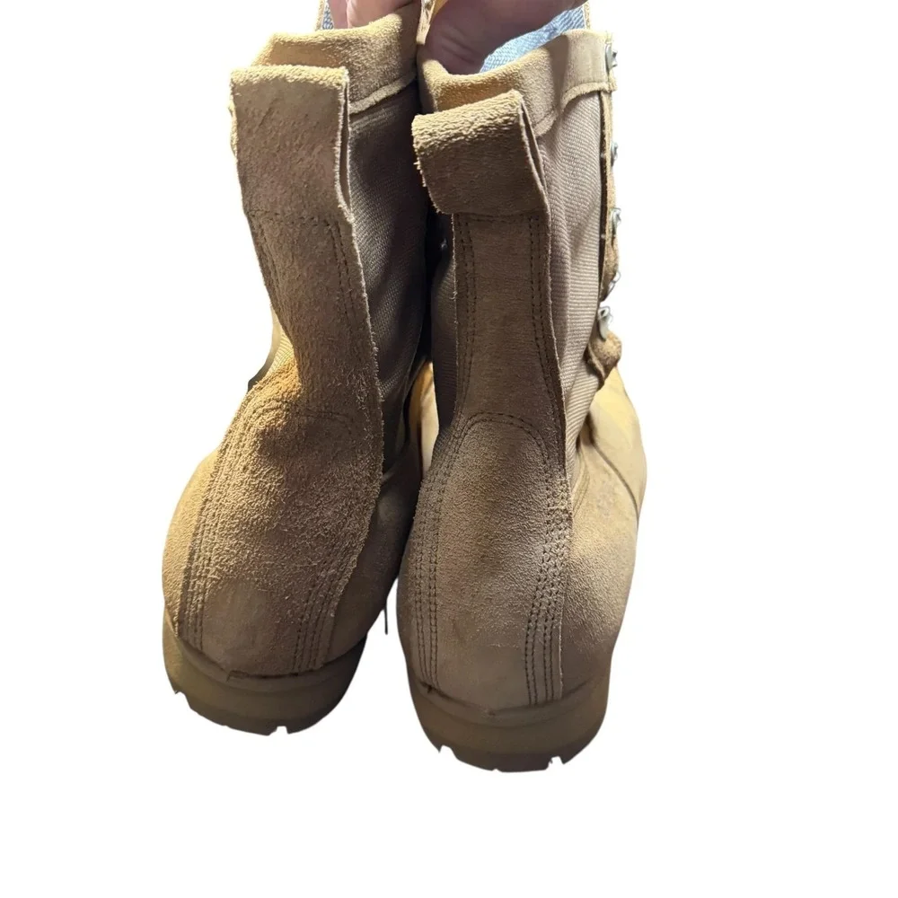 Belleville 790G Combat Boots Mens Size 14 Beige‎ Suede Gore-Tex Vibram Military
